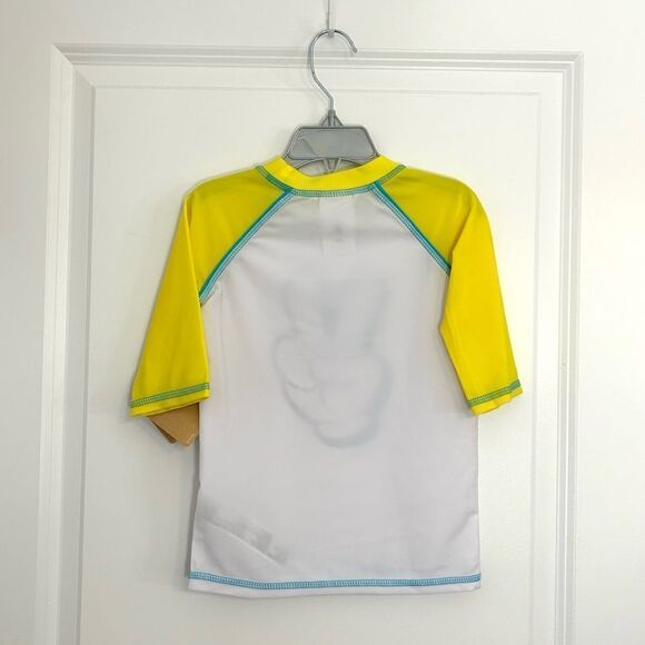 Disney Store Mickey Mouse Peace Sign Rash Guard UPF 50+ Kids Size 5/6 - Picture 2 of 5